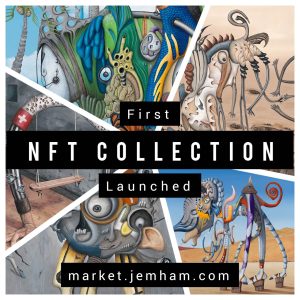 Promo image of first NFT collection by Jem Ham