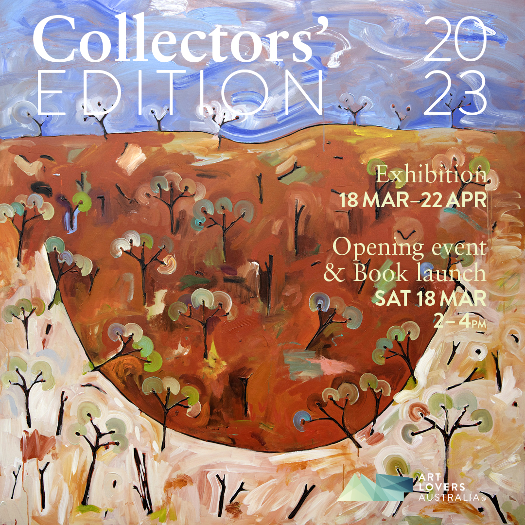 Flyer for Collector's Edition exhibition in Melbourne