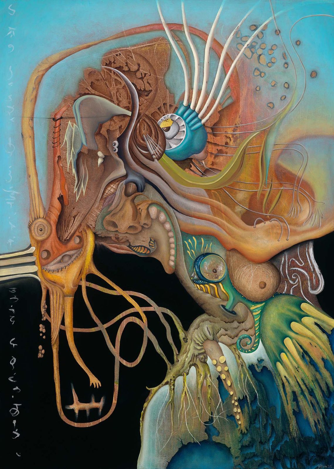 Abstract surreal self portrait